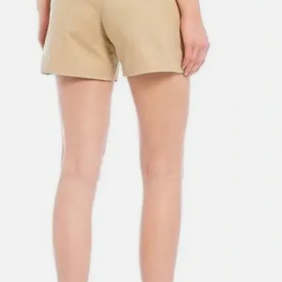 MICHAEL Michael Kors Classic Stretch Twill Cotton Blend Shorts, Size 14 - Picture 2 of 7